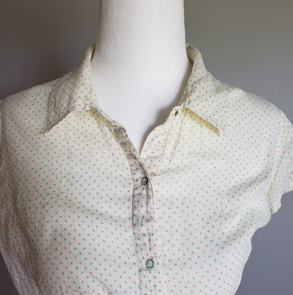 Vintage Roxy Button Down Shirt - image 4